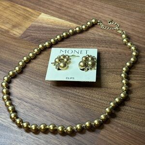 Vintage Monet earrings and necklace